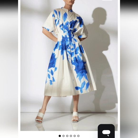 Natori Dresses & Skirts - Natori Andora Blue and White Floral  Dress Size 6